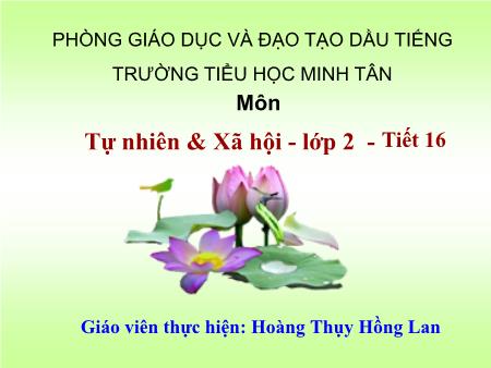 Bài giảng môn Tự nhiên xã hội Lớp 2 - Tiết 16 - Bài: Các thành viên trong nhà trường - Hoàng Thụy Hồng Loan