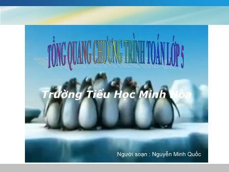 Bài giảng tổng quang chương trình Toán Lớp 5