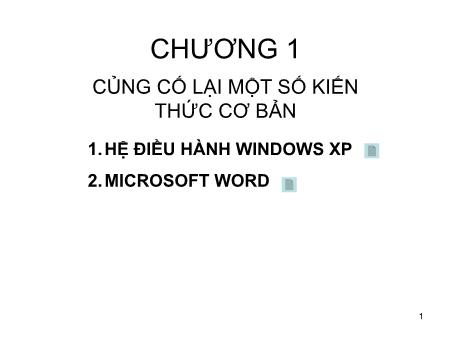 Giáo trình Microsoft Word