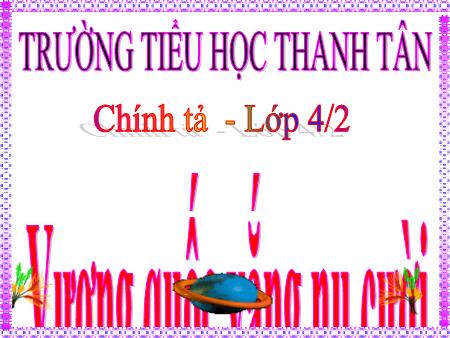 Bài giảng môn Tiếng Việt Lớp 4 - Chính tả: Vương quốc vắng nụ cười - Năm học 2018-2019