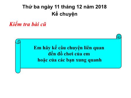 Bài giảng môn Tiếng Việt Lớp 4 - Kể chuyện: Một phát minh nho nhỏ - Năm học 2018-2019