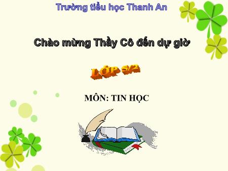 Bài giảng Tin học Lớp 5 - Bài 2: Tạo bảng trong văn bản - Năm học 2017-2018