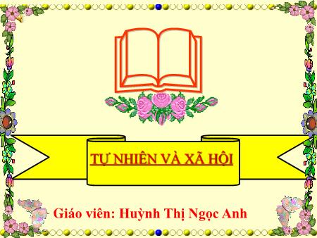 Bài giảng Tự nhiên xã hội Lớp 1 - Bài: Thực hành: Đánh răng và rửa mặt - Năm học 2016-2017 - Huỳnh Thị Ngọc Anh