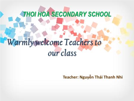 Bài giảng Tiếng anh - Unit 6: After school - Nguyễn Thái Thanh Nhi