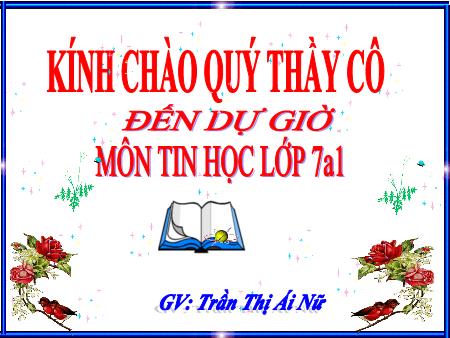 Bài giảng Tin học Lớp 7 - Bài 4: Sử dụng các hàm để tính toán - Trần Thị Ái Nữ