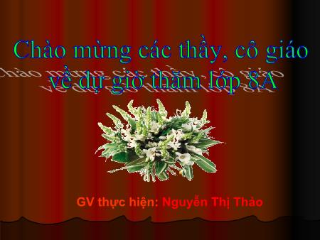 Bài giảng Vật lí Lớp 8 - Tiết 25: Nhiệt năng - Nguyễn Thị Thảo