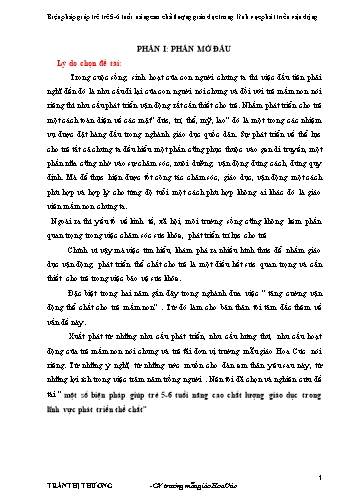 SKKN Biện pháp giúp trẻ trẻ 5-6 tuổi nâng cao chất lượng giáo dục trong lĩnh vực phát triển vận động